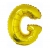 Balon foliowy złoty litera G (35 cm)